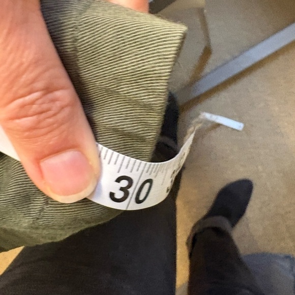 C&A olive green long sleeve embroidered back snap front lightweight jacket Small - Picture 11 of 12